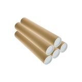 Aesco Beylini 5 Adet Postüp Kapaklı Silindir Kutu Karton Rulo Gönderi Poster Afiş Harita Tüpü Gönderi Kutuları (60 Cm)