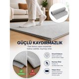 Aesco Beylini Halı Kaydırmazı 45X125 cm Yıkanabilir Altı Kaydırmaz Halı Sabitleme Masa Örtüsü Çekmece Içi Araç Zemin, Gri, 45 x 125 cm - 100 x 100 x 10 cm