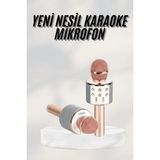 Aesco Bluetooth Hoparlör USB Aux Sd Kart Kaoroke Mikrofon Uzun Pil Ömrü