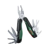 Aesco Bosch 16'sı 1 Arada Çok Amaçlı Alet, Dıy, Outdoor ve Kamp Için Çok Amaçlı Alet, Paslanmaz Çelik, Kilitleme Fonksiyonu, Yumuşak Tutuş, 16 Fonksiyon, Pense, Makas, Tornavida, Bıçak, Testere Vb