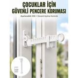 Aesco Cam Pencere Açılma Kontrol Kilidi Kolay Montaj 3’lü Yeni Nesil