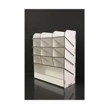 Aesco Çapraz 12 Bölmeli Masaüstü Kalemlik Organizer Ofis Düzenleyici Beyaz - 41 Delft Blue