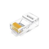 Aesco CAT5E RJ45 Jack 8P8C Ethernet Konnektörü Altın Kaplama 102 Adet