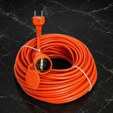Aesco Cca Kablolu Seyyar Uzatma Kablosu 3x2.5 mm 10 Metre - Ahşap - Bej - Siyah