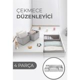 Aesco Çekmece Düzenleme Kutu Seti Organizer 4lü Set