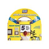 Aesco Çift Tarafli Köpük Aksesuar Montaj Bandi 5 Kg, 48 mm x 10 Metre Boyut