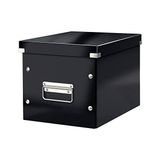 Aesco Click & Store Orta Boy Küp Saklama Kutusu 61090095, Siyah, Metal Kulplu, 260X240X260 mm