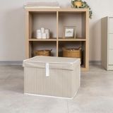 Aesco Çok Amaçlı Kapaklı Sandık Tipi Organizer - Büyük Boy - 001 - Beyaz