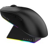 Aesco Coverzone Ajazz AJ139 V2 Mc Mouse 3 Farklı Bağlantı Modu-Rgb Manyetik Şarj Istasyonlu-Paw 3311 SENSÖR-500 Mah Batarya-66 Gram (Siyah) - Adaçayı