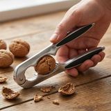 Aesco Deconox Paslanmaz Çelik Ceviz Kıracağı, Fındık ve Badem Için Metal Kabuk Kırma Aparatı, Ergonomik Siyah Tutma Saplı, Kaymaz Kavrama Destekli Mutfak Kıracağı