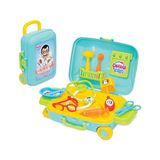 Aesco Dede Candy&ken Doktor Set Bavulum - Ahşap