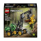 Aesco Deere 1470H Tekerlekli Orman Makinesi 42218 – 7 Yaş ve Üzeri Kız ve Erkek Çocuklar Için Çalışan Kepçe ve Kütük Içeren Yaratıcı Oyuncak Yapım Seti, Eğlenceli Hediye Fikri (117 Parça)