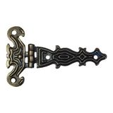 Aesco Dekoratif, Sac Tek Kuyruklu Menteşe - 40X68 Mm, Küçük, Antik, 100 Adet