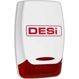 Aesco Desi Sahte Siren, LED Işıklı Caydırıcı Alarm Görünümlü Sistem, 220V, Dış Mekan Uyumlu