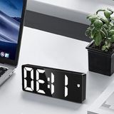 Aesco Dijital Masa Saati, USB Güç ile Çalışan Aynalı Tasarım