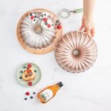 Aesco Dilimli Döküm Kek Kalıbı - Rosegold