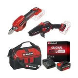 Aesco Einhell Ge-Ps 18/15 Li Bl + Ge-Ls 18 Li Akülü Dal Budama Testeresi ve Budama Makası Seti (4,0 Ah Akü ve Şarj Cihazı, Çanta Dahildir)