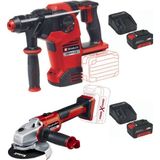 Aesco Einhell Herocco 36/28 Kırıcı Delici Axxio 125MM Avuç Taşlama 2X4.0AH Akülü Kömürsüz Set