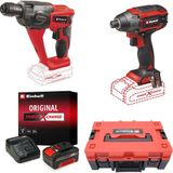 Aesco Einhell Tp-Cı 18/220 Li Bl + Te-Hd 18 Li Akülü Vidalama ve Pnömatik Matkap Seti (4,0 Ah Akü ve Şarj Cihazı, Çanta Dahildir)