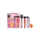 Aesco Everyday Essentials Makyaj Fırçası, Yüz Için Komple Set (Yüz Süngeri, Yüz, Ruj, Ayarlama ve Delüks Göz Farı Fırçası)