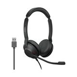 Aesco Evolve2 30 Kulaklık Seti, Gürültü Önleyici Stereo Kulaklık, Microsoft Teams Sertifikalı, 2 Mikrofon Çağrı Teknolojisi, Usb-A Kablosu, Siyah