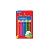 Aesco Faber-Castell Jumbo Kuru Boya Kalemi, 12 Renk, Çocuklar Için Eğlenceli ve Kolay Tutuş, Ergonomik Üçgen ve Kalın Gövde, Kırılmaya Karşı Dirençli Özel Yapıştırma Sistemi - 41 Delft Blue