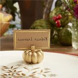 Aesco Fall Decor Mini Altın Kabak Masa Kartı Tutucu (6 Adet), Şükran Günü Masa Dekorasyonu, Sonbahar Temalı Düğünler, Gelin Buketleri Için Mükemmel - 41 Delft Blue
