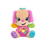 Aesco Fisher-Price Bebekler Için Eğitici Oyuncak, Eğlen ve Öğren Yaşa Göre Gelişim Köpekçiğin Kız Kardeşi Pembe, 6 Ay ve Üzeri Bebekler Için Müzikli Pelüş Oyuncak, JFD34