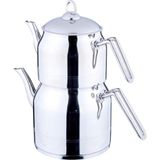 Aesco Fms Papatya Çaydanlık Buyuk Mor Kulp 4058 - 0002 - Beyaz