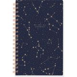 Aesco Frınge Studıo Püsküllü Imza Spiral Defter, 160 Çizgili Sayfa, 16 x 22 Cm, Yıldız Sanatı (896048) - 01-Siyah