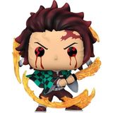 Aesco Funko Pop Animation: Demon Slayer - Tanjiro (Sun Breathing) Figür - (DipCamo)Charcoal-White