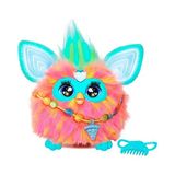 Aesco Furby Mercan Rengi Etkileşimli Pelüş Oyuncak | 15 Moda Aksesuarı Dahil | Sesle Etkinleşen Animatronik | 6 Yaş ve Üzeri Kız ve Erkek Çocuklar Için | Ingilizce Versiyonu