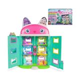 Aesco Gabby's Dollhouse: The Movie, Meow-Mazing Interactive Dollhouse, 7 Odalar, LCD Ekran Gözler, Figürler, Sound Fx, 3 Yaş ve Üzeri Kız ve Erkek Çocuk Oyuncakları