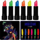 Aesco Glowpaint 6’lı Neon Boya – Uv Işıkta Parlayan Makyaj Seti