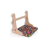 Aesco Gobypet Güçlü Vantuzlu Kedi Cam Yatağı, Cama Asılan Ahşap Kedi Yatağı, Pencere Önü Dinlenme Alanı, Çıkarılabilir Minderli, Standart (Patili Desen)