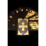 Aesco Gold Kurukafa Iskambil Kağıdı Kaygan Plastik Su Geçirmez Oyun Kağıdı CIN499 - (DipCamo)Charcoal-White