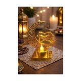 Aesco Gold Yeni Pilli LED Işık, Askılı Fener Süsü Sarı Işıklar Peri Işıkları Aydınlatmalı Şerit LED Ramazan Süsü LED Işık