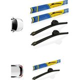 Aesco Goodyear Fıat Fıorıno Supermute Ön ve Arka 3'lü Muz Silecek Takımı 2007-2022 Mınıvan (650MM 480MM - Ahşap