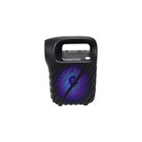 Aesco GTS1525 Rgb Işıklı 4 Inç Taşınabilir Bluetooth Hoparlör Fm Radyo Parti Hoparlörü Acil Durum Feneri