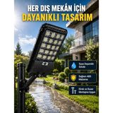 Aesco Güneş Enerjili Dış Mekan LED Lambası Geniş Aydınlatma Açılı Akıllı Sokak Lambası