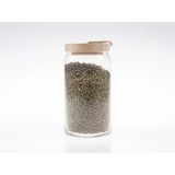 Aesco Hava Geçirmez Cam Kavanoz - Bambu Kapaklı 1200 ml