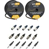 Aesco Hepa Merz Connection Paket-8 Mikrofon Kablosu Jak Xlr Konnektör Paketi