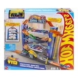 Aesco Hot Wheels Akrobasi Garajı Oyun Seti Hot Wheels Maceraya Başlangıç Garajı, 4 Katlı, 3-8 Yaş Arası Çocuklar Için GNL70 GNL70
