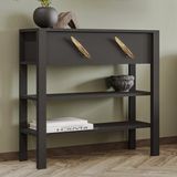 Aesco Inarch Dizayn Henric 90 cm Tek Kapaklı Modern Dresuar – Raflı Konsol & Antre Dolabı, Antrasit