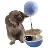 Aesco Interaktif Kedi Oyuncağı - Hacıyatmaz Tüylü Peluş ve Zilli Top