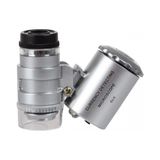 Aesco -Iphone5 Için Uyumlu Kapaklı Lens Mikroskop Taşınabilir Mini Cep Boyutu LED Mikroskop NO.9882-IP5II ( Lisinya )