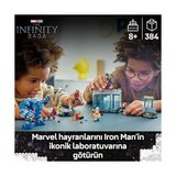 Aesco ǀ Iron Man’in Laboratuvarı: Zırh Salonu 76315-8 Yaş ve Üzeri Çocuklara Süper Kahraman Minifigürü Içeren Oyuncak Yapım Seti, Doğum Günü Hediyesi Fikri (384 Parça)