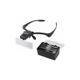 Aesco -Işıklı Gözlük Büyüteç - 5 Farklı Lens 9892B ( Lisinya )