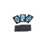 Aesco Iskambil Kağıdı Destesi Oyun Kartları Su Geçirmez Pvc Parlak Siyah Deste 8,7cm x 5,7cm 54'lü (Mavi) - 8,7 x 5,7 cm