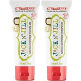 Aesco Jack N Jill Doğal Sertifikalı Çilek Aromalı Diş Macunu 50 gr x 2 Adet - 00-Siyah - Beyaz